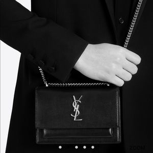 YSL SUNSET CHAIN WALLET IN SMOOTH LEATHER